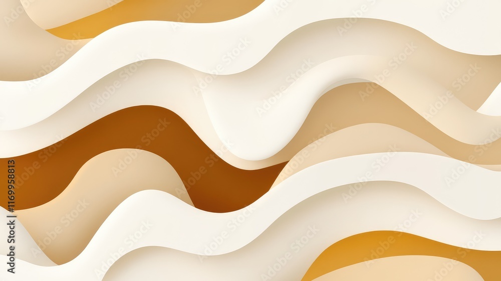 Poster abstract ai-generated fluid shapes in soft pastel colors with smooth gradients and a clean, modern f