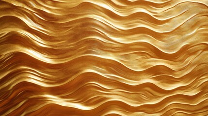Abstract golden wave patterns over a gradient background in warm amber tones, exuding modern luxury. No text, no people.