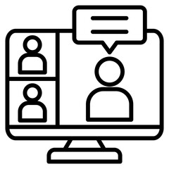 virtual interaction single icon