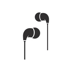 earphone logo vector icon design. headphone icon design, headset icon illustration