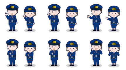 警察官の男女 03