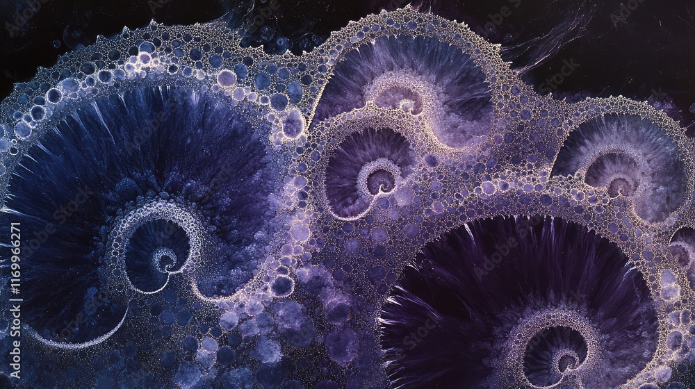 Poster dark indigo gradient with subtle glowing patterns, creating a celestial-inspired vibe. no text, no p