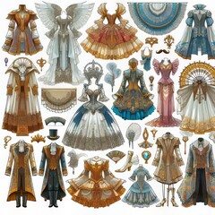 Costume Design Illustrations Visuals for stage and screen costum