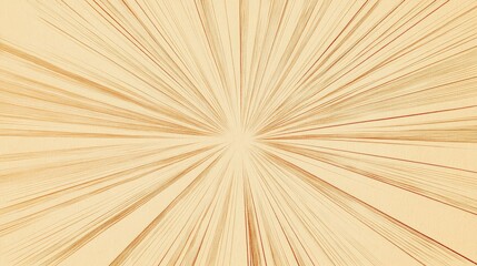 Hand-drawn sunburst lines radiating outward in golden tones on a subtle beige background. No text, no people.