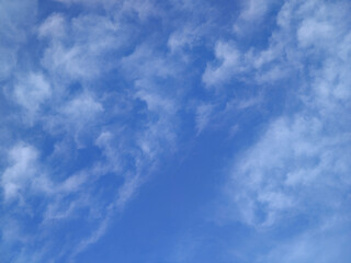 Clouds and blue sky background, backdrop wallpaper