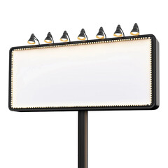 blank billboard isolated on white