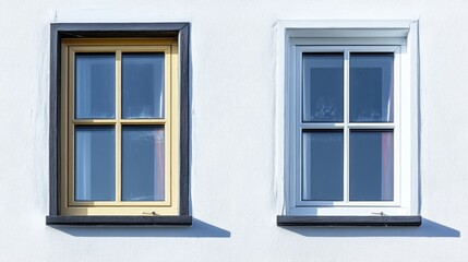 Two windows side by side showing the difference between an open and closed state.