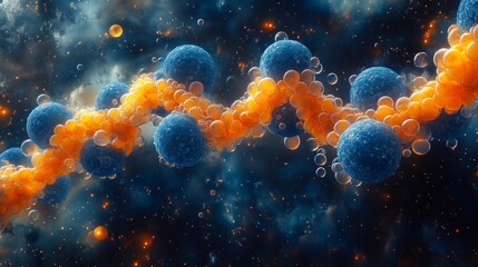 Fototapeta premium Exploring Molecular Structures in the Cosmic Environment