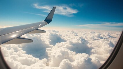 Obraz premium view from airplane window