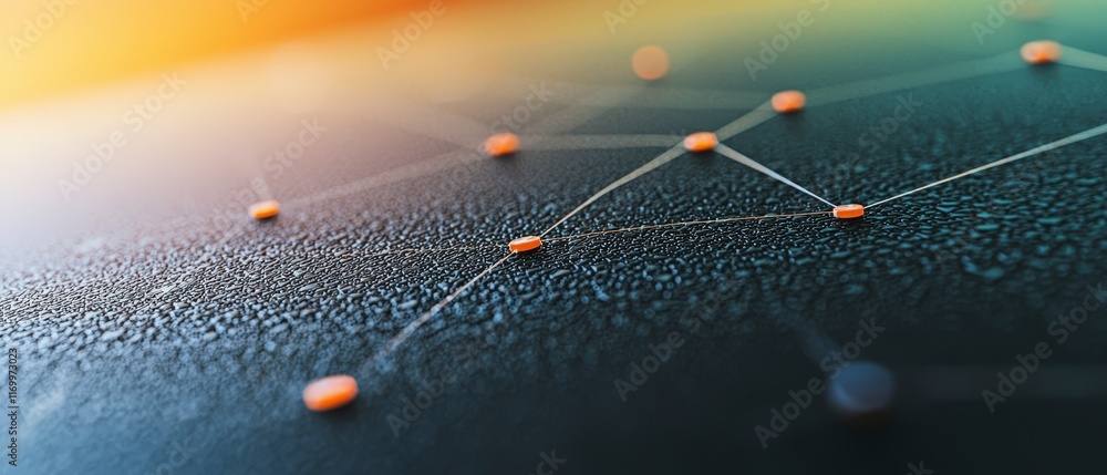 Aufkleber futuristic network connection abstract technology background
