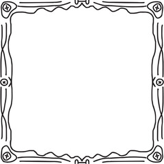 Frame hand drawing Ren Style 1