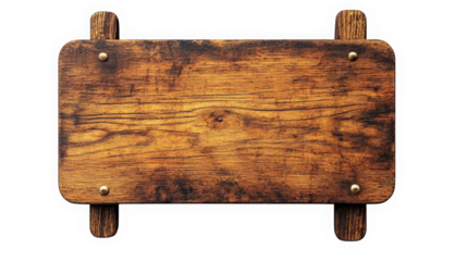 Rustic Wooden Signboard: A weathered wooden signboard with a rustic charm, perfect for showcasing your message or brand.  The aged wood adds a touch of authenticity and history.  