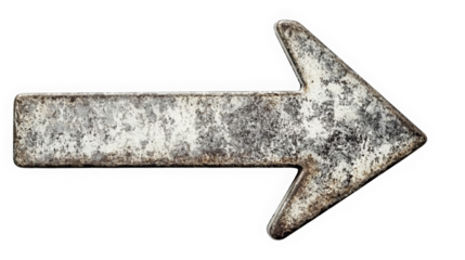 Rustic Metal Arrow Pointing Right 