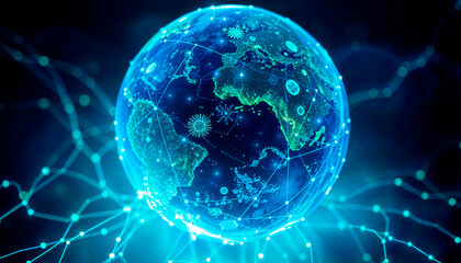 Obraz premium blue planet earth