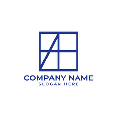 Minimalist corporate logo featuring a stylized 