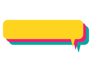 目立つ3色の吹き出し　15