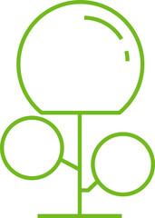 Tree Icon Line Art