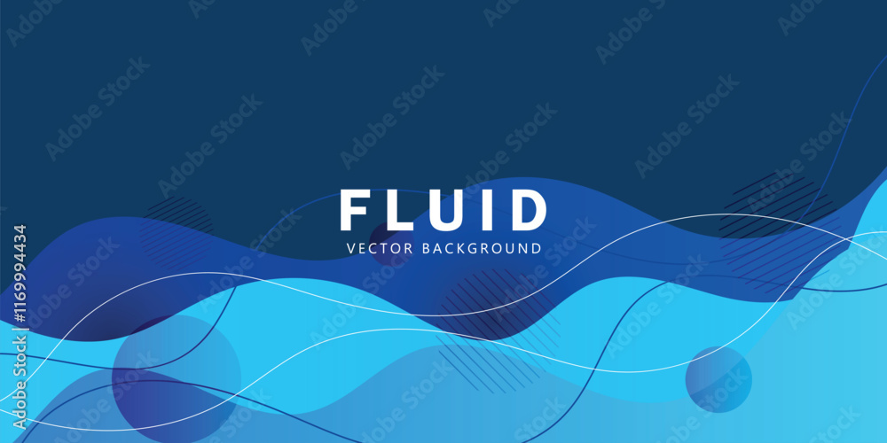 Poster abstract dynamic wave background