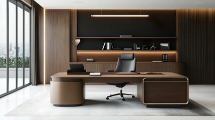 Modern Luxury Office Interior Design: Elegant Workspace