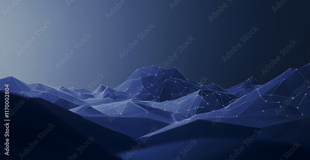 Poster digital abstract polygonal background with connection lines and dots, a vector geometric illustratio