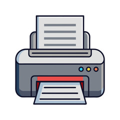 Printer icon Vector illustration