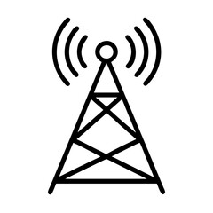 Radio tower icon vector illustration