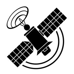 Satellite Icon. Space Communication Technology Vector Illustration