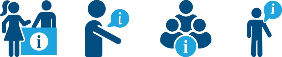 Information people icon set You can easily change the color