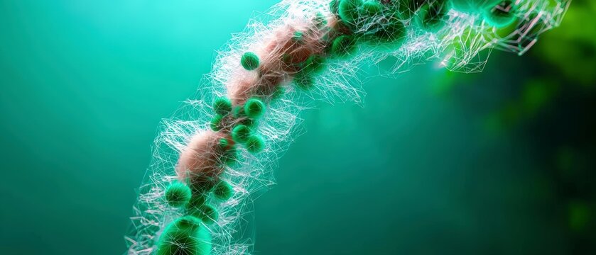 Futuristic Medical Innovation  Abstract Particle Network