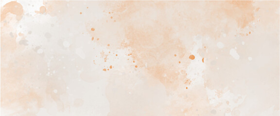 Vector soft brown watercolor background for your design.