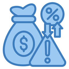 Investment Risk Icon Element For Design