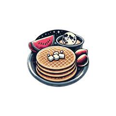  Arepas icon vector design symbol illustration