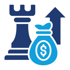 Investment Strategy Icon Element For Design