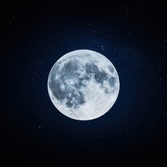 A surreal lunar night with the moon glowing in supernatural hues, stars twinkling in vibrant constellations