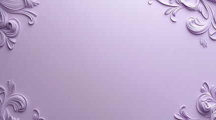Lavender Background With Elegant Floral Ornaments