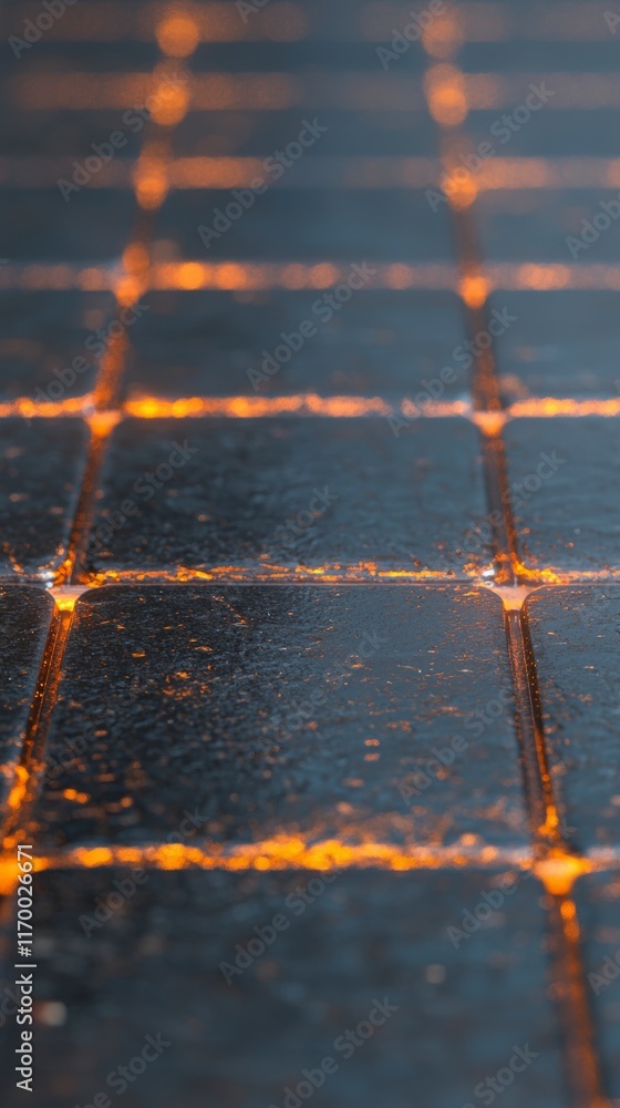 Poster futuristic grid illuminated tech surface abstract background