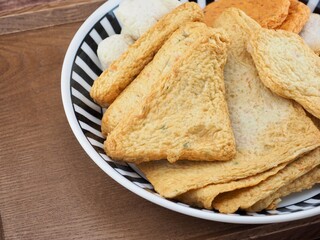 아시아 음식 다양한 어묵, 오뎅