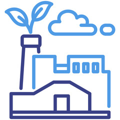 Green Factory Icon