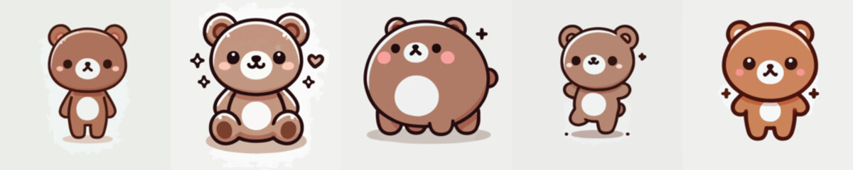 a collection of very cute and adorable bears