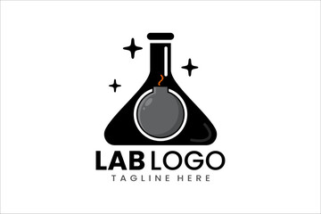 Lab bomb logo combining science and energy for modern and creative branding projects