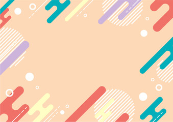 Pop and PeachPuff Frame Background in Full HD Size