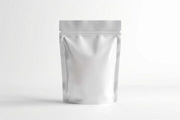 Empty white zip-lock bag.