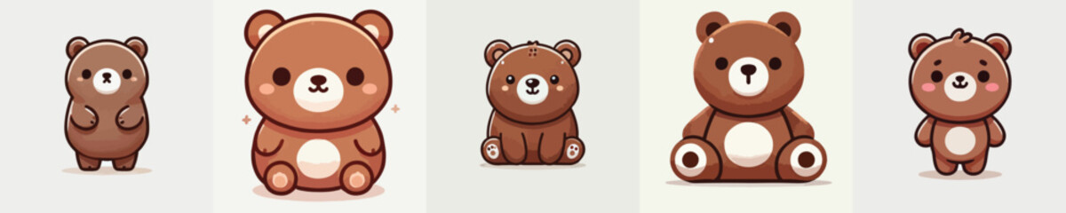 a collection of very cute and adorable bears