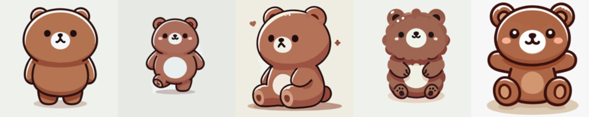a collection of very cute and adorable bears