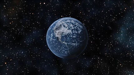 Fototapeta premium Earth in the Vastness of Space Showing Stars