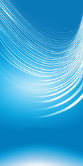 An abstract background featuring dynamic, flowing white lines against a gradient blue backdrop, creating a sense of movement and energy.