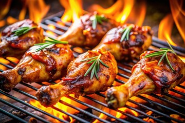 Savor juicy BBQ grilled chicken drumsticks; a summer recipe with mouthwatering photos.