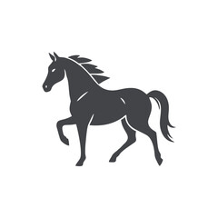 horse logo design concept template