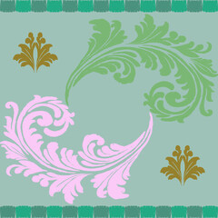 Abstract flora, Geometric Ethnic traditional seamless,Knitting,Navajo Native American Indian, tribal, traditional, 
