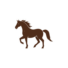 horse logo design concept template